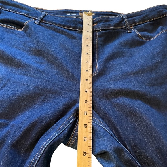 Old Navy Women's Indigo Blue Jeans-High Waist-Skinny-Size 20 - Picture 5 of 9